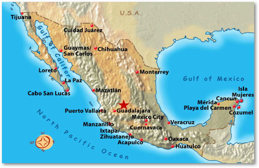 Map of Mexico