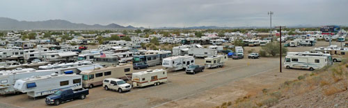 RVs In Quartzite