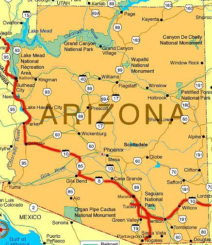 Map of Arizona