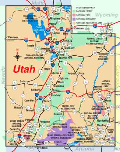 Map of Utah