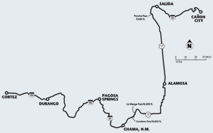 Map of RTR Route