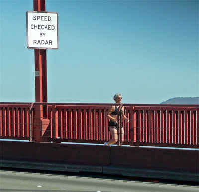 Judy on GG Bridge