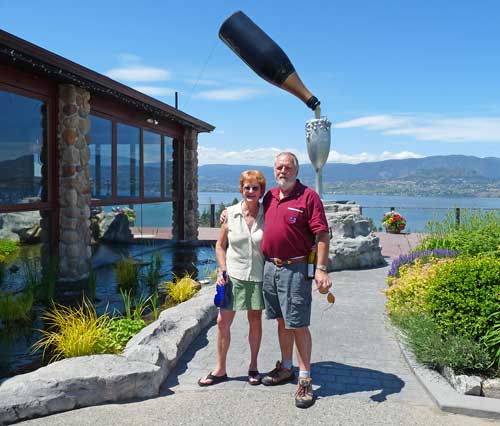 Ron and Edna at Winery