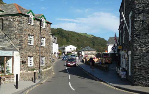 main street in bocastle