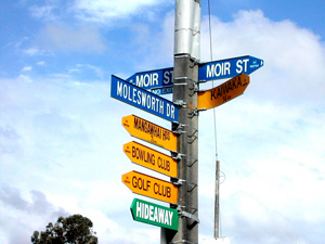 Moir Street Sign