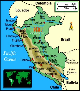 Map of Peru