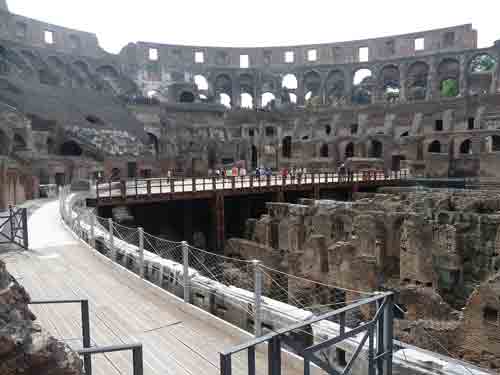 Inside the Colosseum