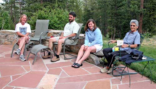 Debra and Family on Patio