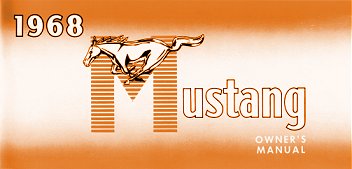 1968 Mustang owner's manual